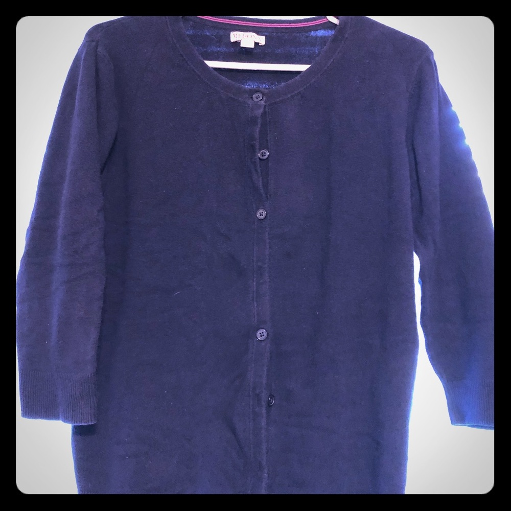 Navy Merona Cardigan